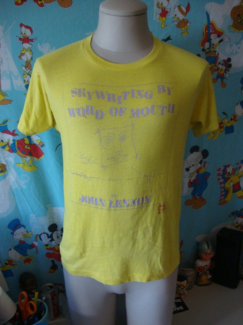 Vintage 80S John Lennon Book Promo John Lennons Skywriting By Word Of Mouth