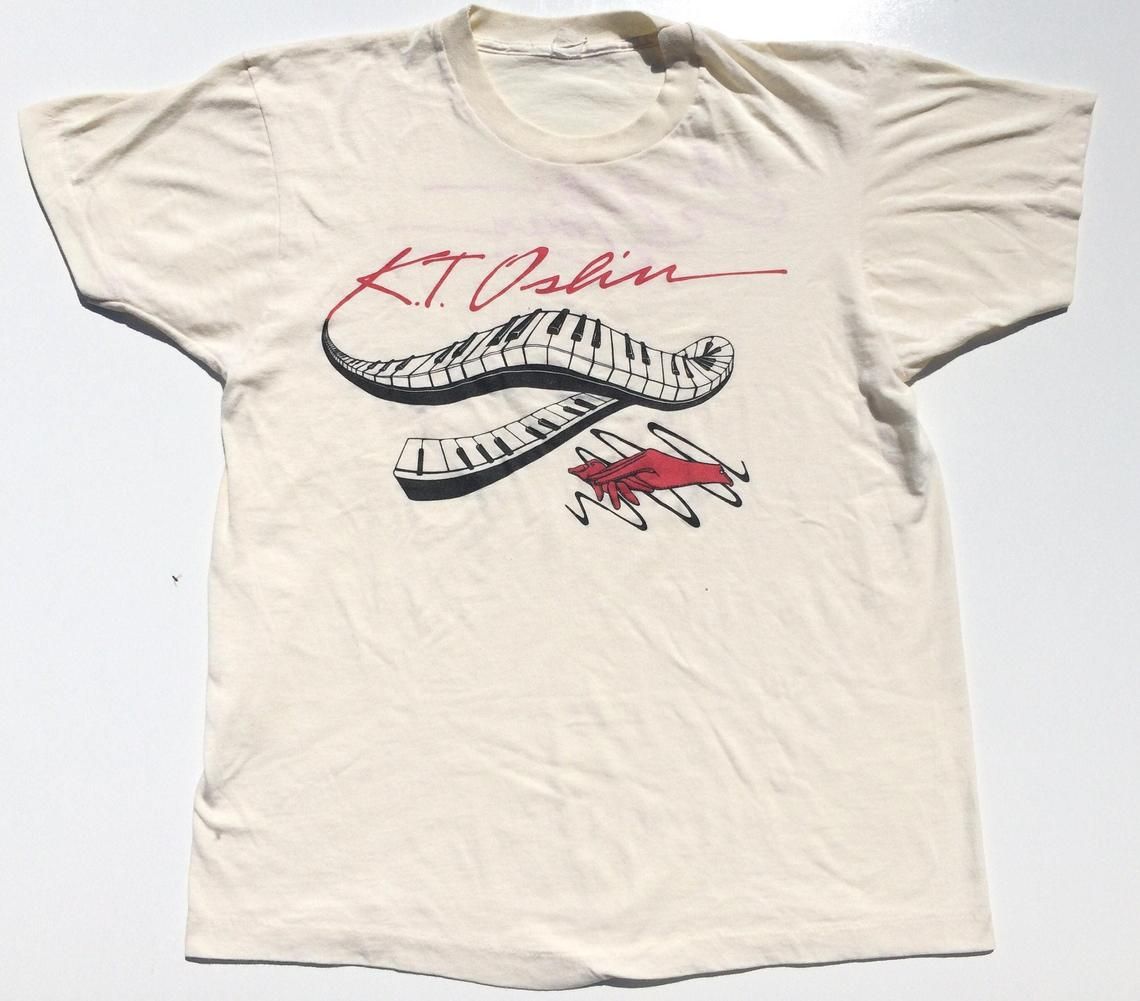 Vintage 80s K.T. Oslin Virgin Tour Classic Country Music shirt