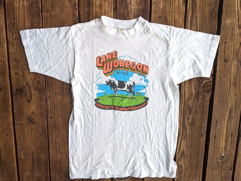 Vintage 80S Lake Wobegon Gateway To Central Minnesota Tee