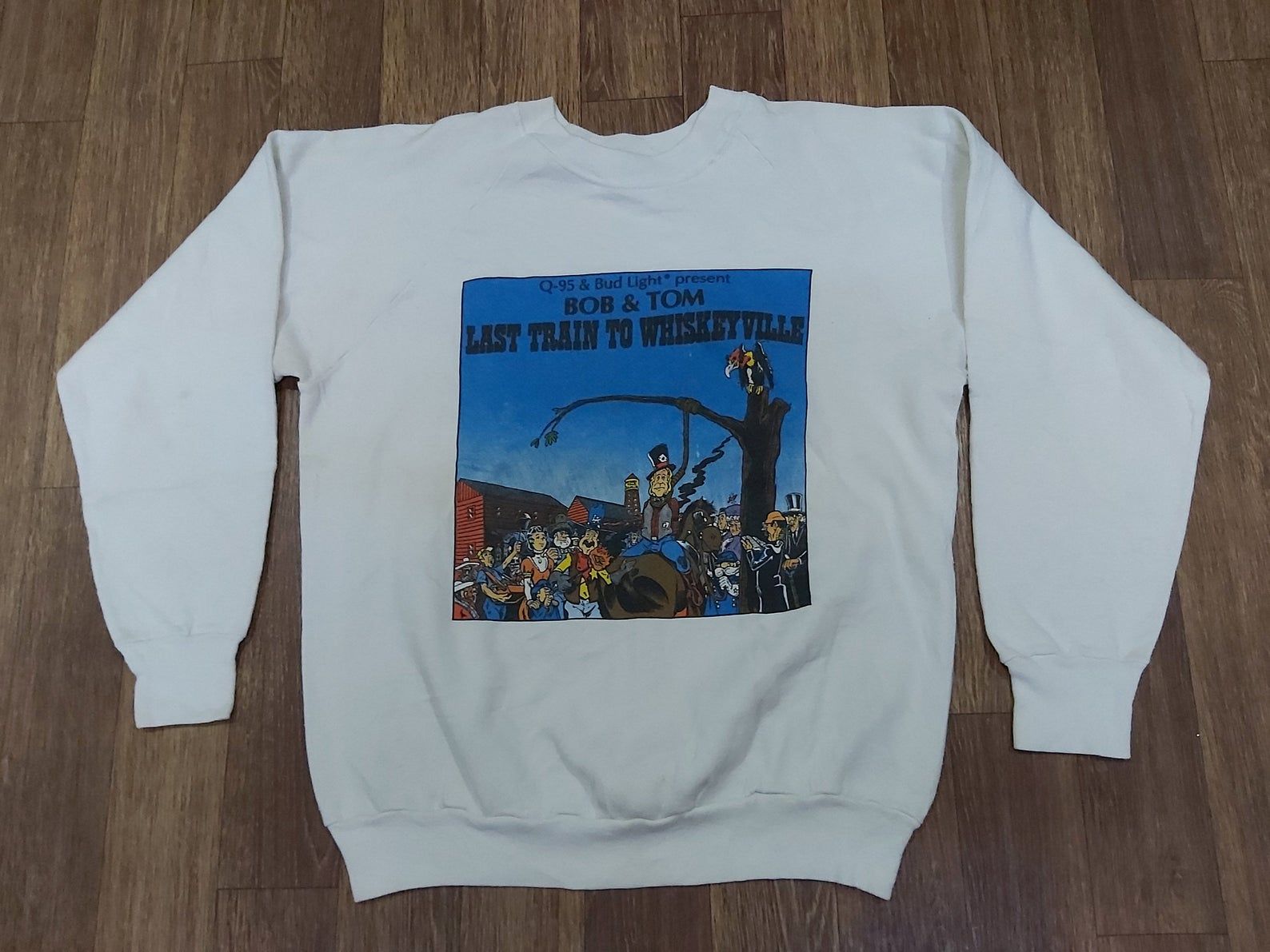 Vintage 80S Last Train To Whiskeyville Tom Bob Show Tour Concert Promo 90S T-Shirt