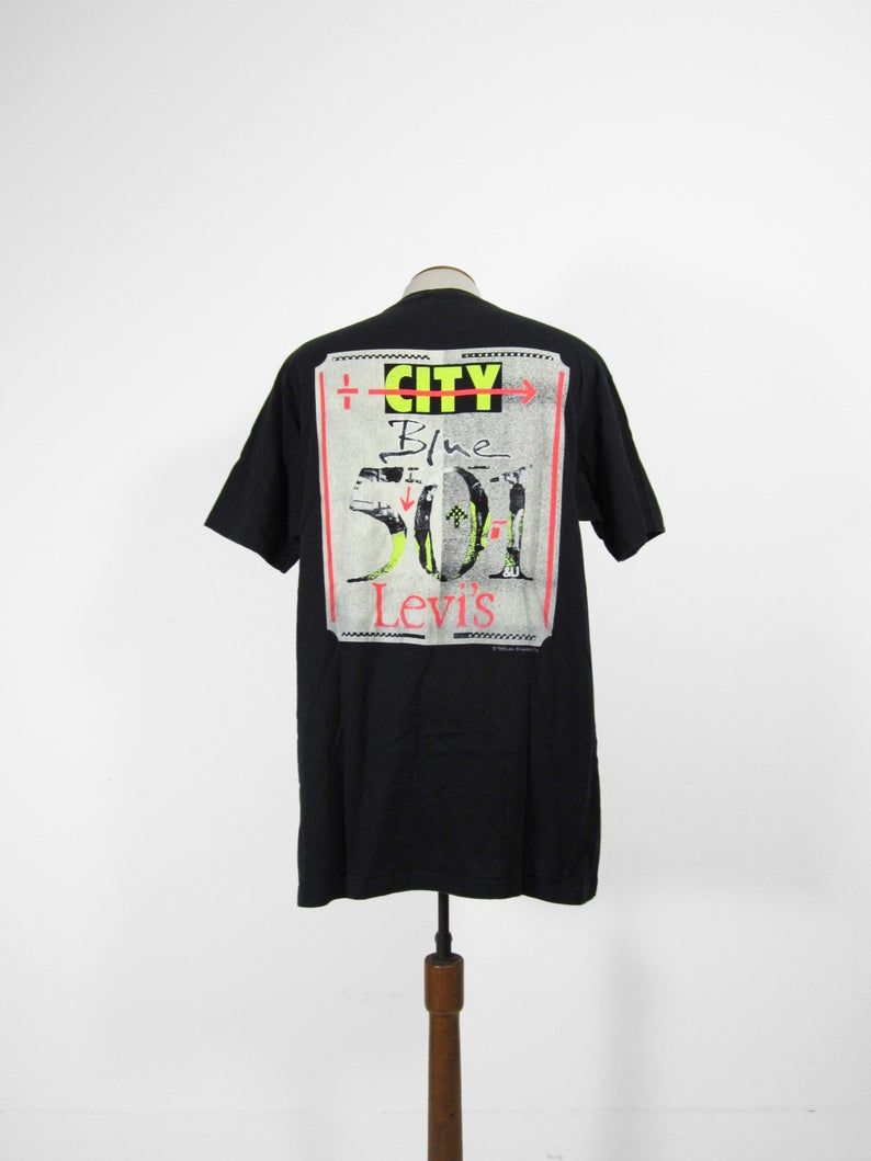 Vintage 80S Levi?S 50 City Blue Shirt