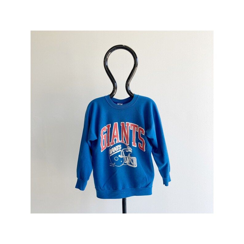 Vintage 80S Logo 7 New York Giants Slightly Worn Beat Up Sweatshirt