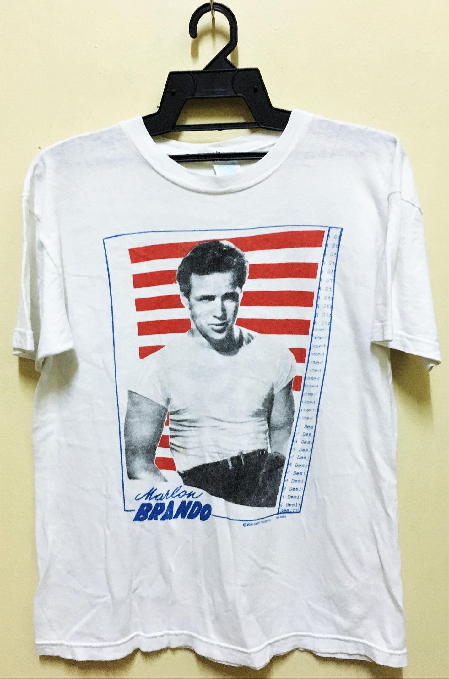 Vintage 80S Marlon Brando Movie T-Shirt Wild Ones Godfather James Dean Punk Rock