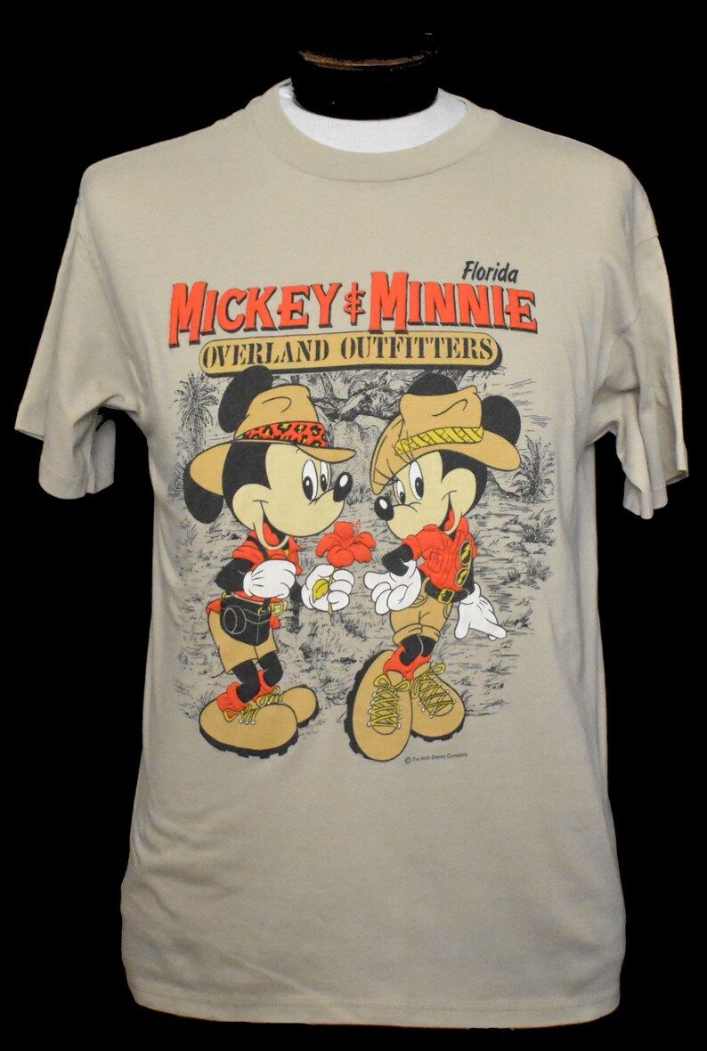 Vintage 80S Mickey Mouse Tee 1980S Walt Disney T Shirt Size Small To Medium