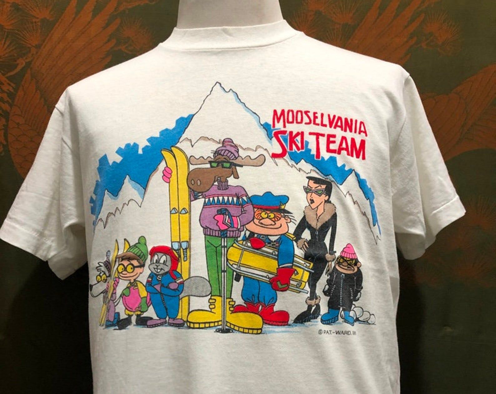 Vintage 80S Monselvania Ski Team Tshirt Code Kaf