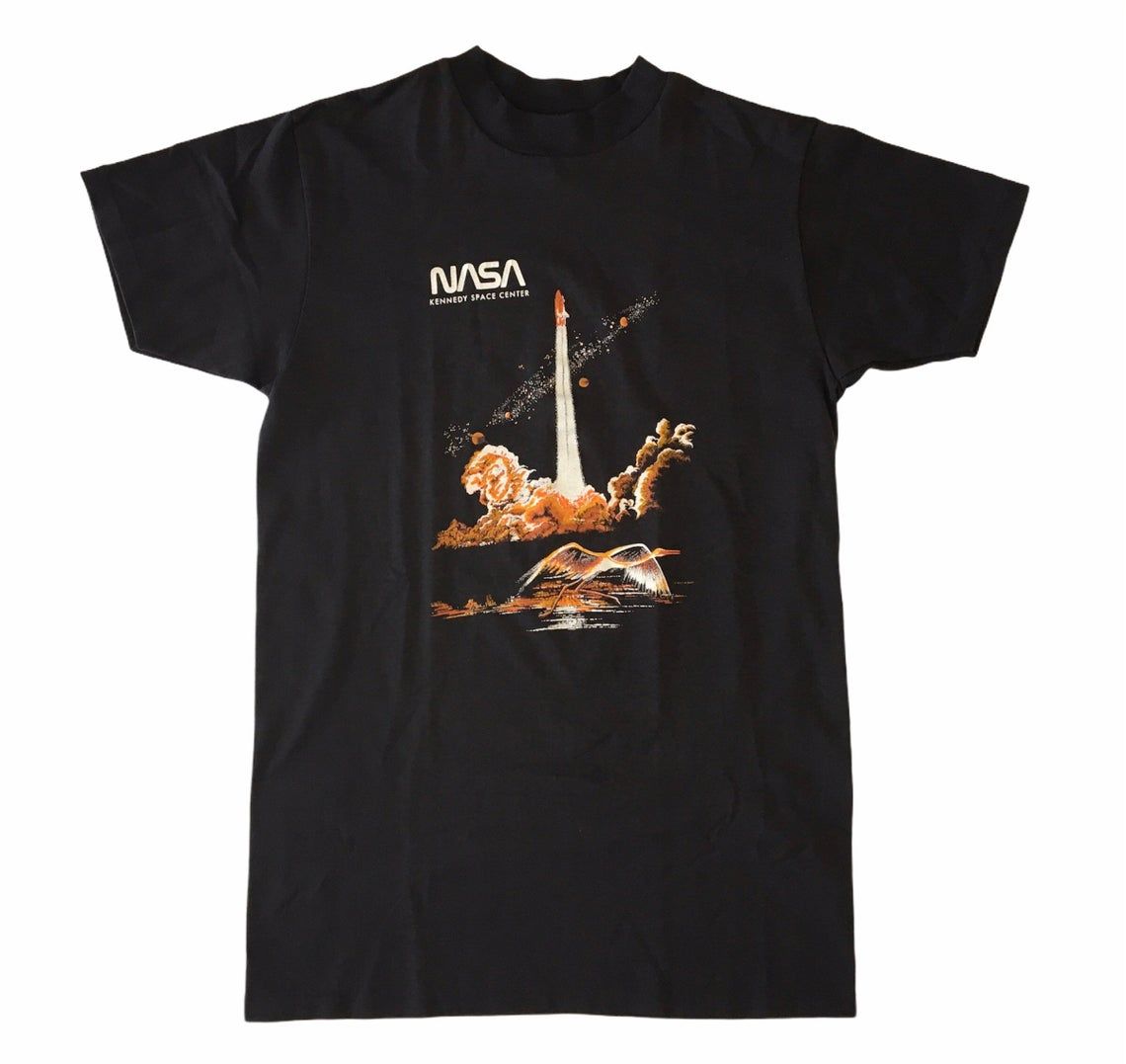 Vintage 80s NASA Space Shuttle Launch RARE shirt