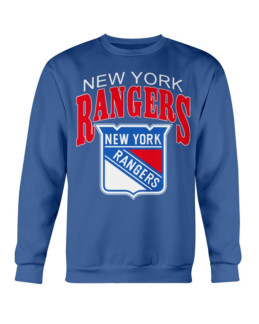 Vintage 80S New York Rangers Blue Nhl Hockey Artex Sweatshirt 211216