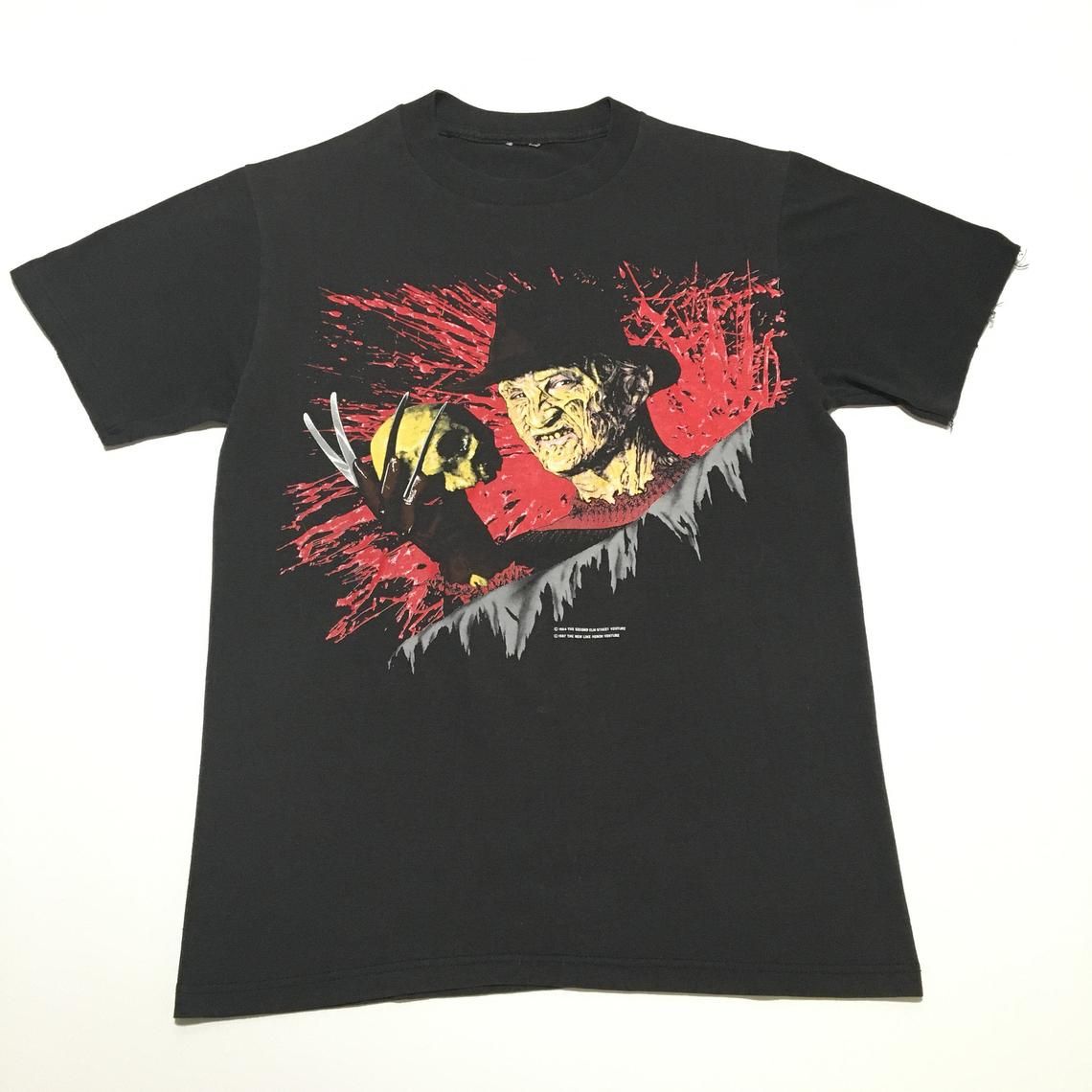 Vintage 80s Nightmare On Elm Street 3 Dream Warriors Horror Movie shirt