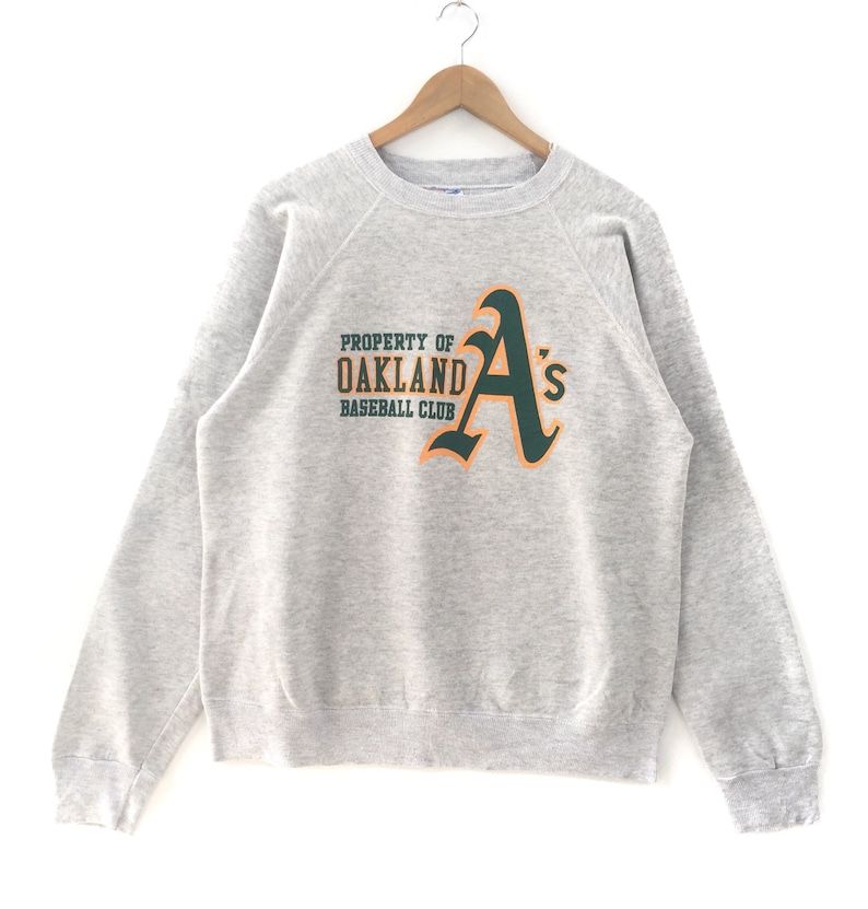 Vintage 80S Oakland Baseball Club Big Logo Sweatshirt