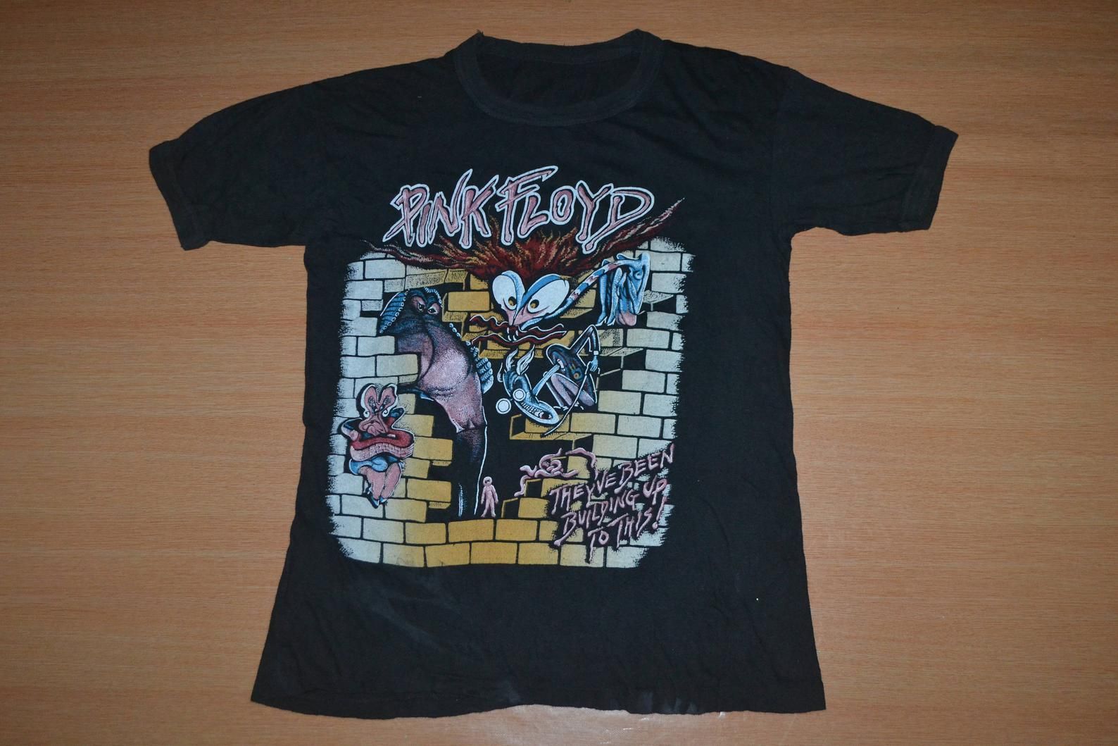 Vintage 80S Pink Floyd In Concert World Tour Promo Album Very Rare T-Shirt