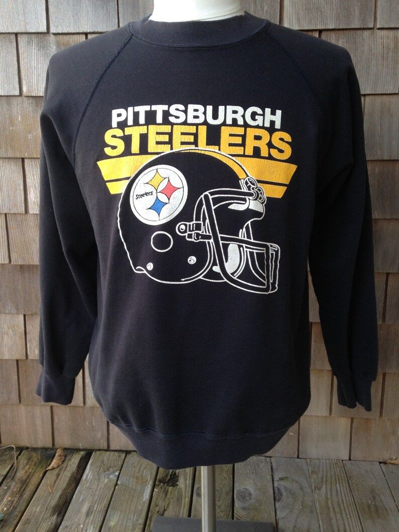 Vintage 80S Pittsburgh Steelers Sweatshirt By Trench Smallmedium