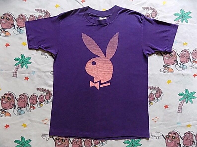 Vintage 80S Playboy Bunny T Shirt Edium Playboy Enterprises