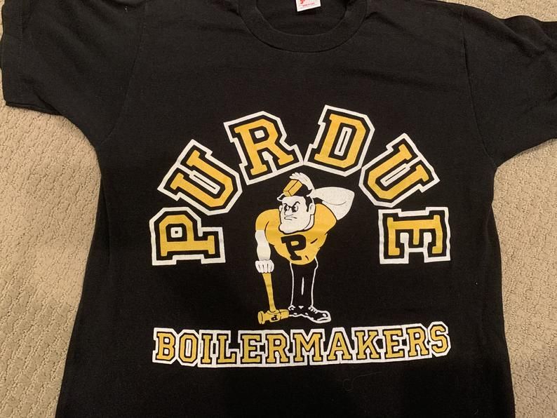 Vintage 80'S Purdue University Boilermakers Shirt