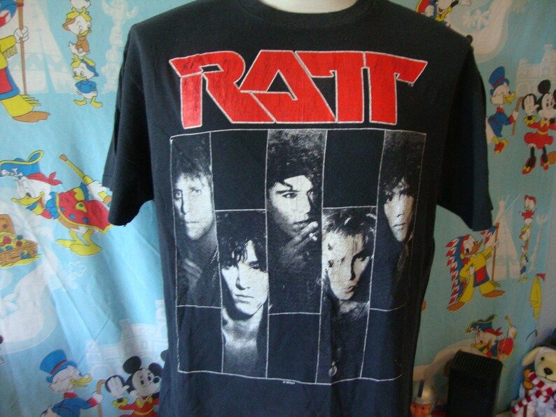 Vintage 80S Ratt 1987 Dancing Undercover Concert Tour T Shirt