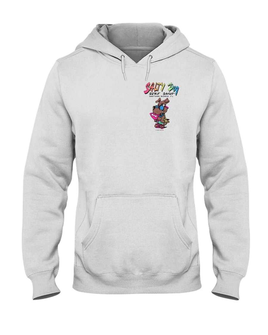 Vintage 80S Salty Dog Surf Shop Tee Daytona Beach Fl L 2212 Hoodie 211112