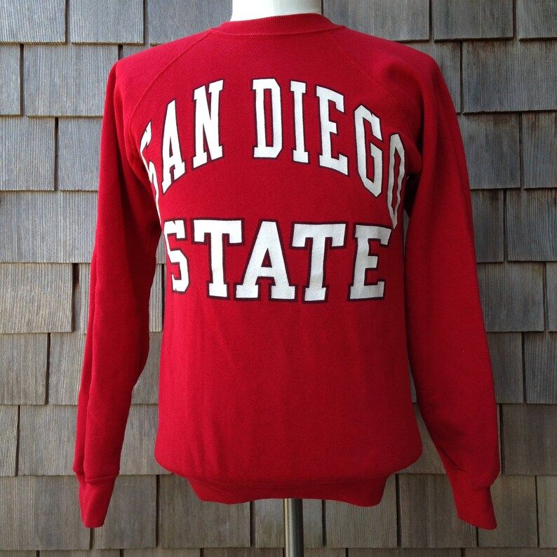 Vintage 80S San Diego State University Aztecs Sweatshirt Small