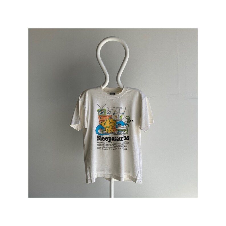 Vintage 80S Screen Stars 1987 Sleepasaurus Comic Strip T Shirt