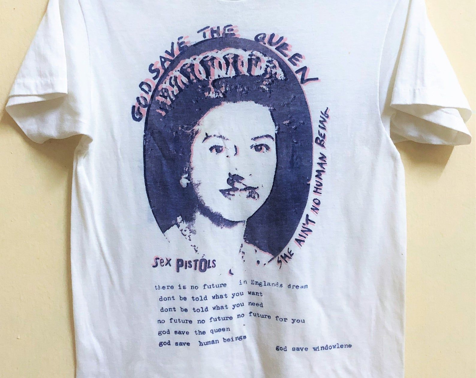 Vintage 80S Sex Pistols Punk Rock Tour Concert T-Shirt Seditionaries