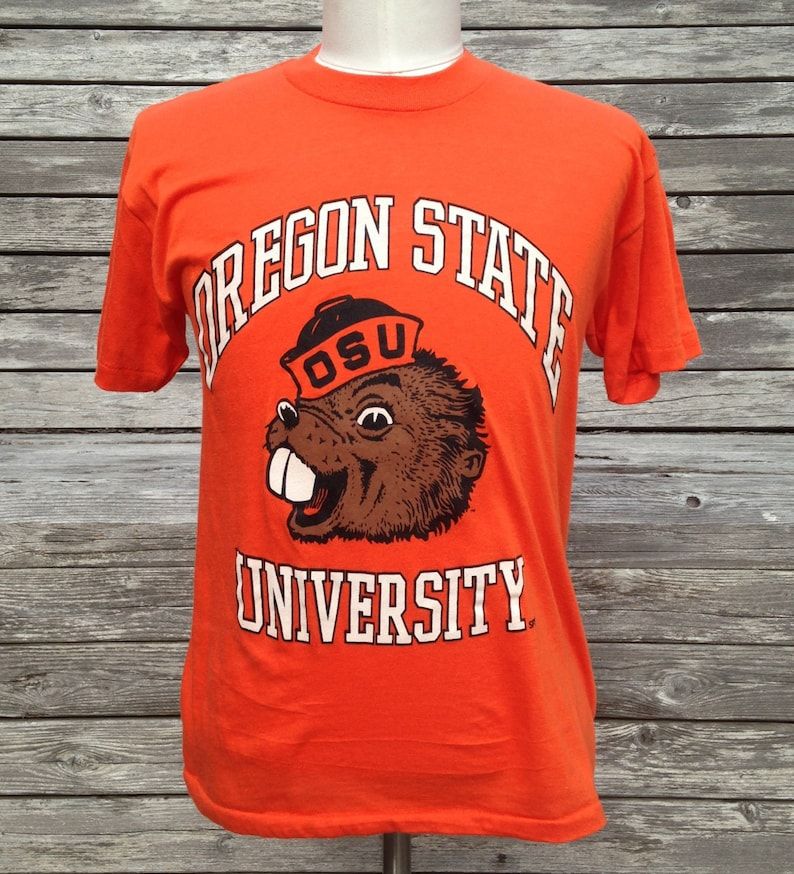 Vintage 80S Soft Thin Oregon State Beavers T Shirt Medium University vintage 80s soft thin oregon state beavers t shirt medium university 1bwcv