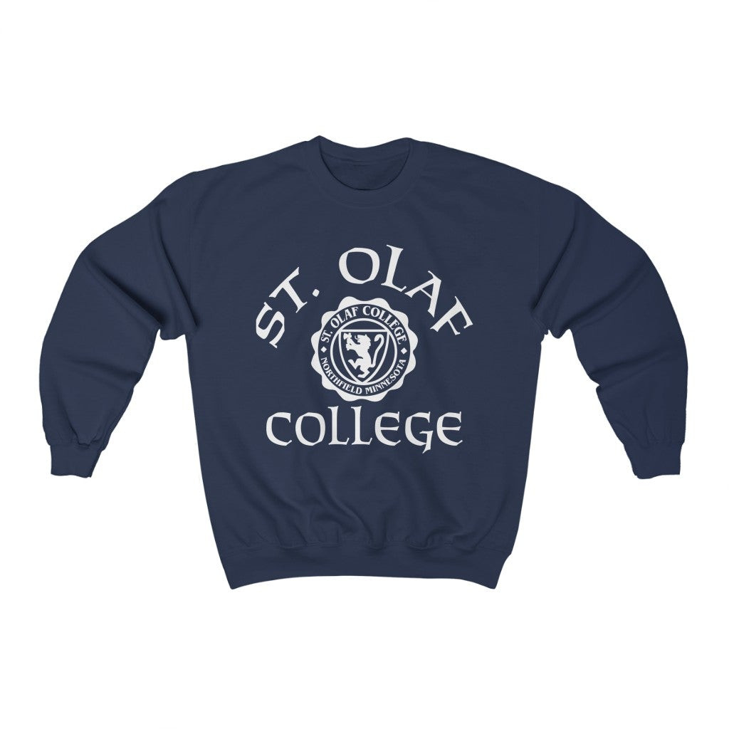 Vintage 80S St Olaf College Minnesota Blue 1980S Sweatshirt 211208