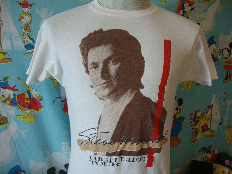 Vintage 80S Steve Winwood 1986 High Life Tour Band Tee Concert