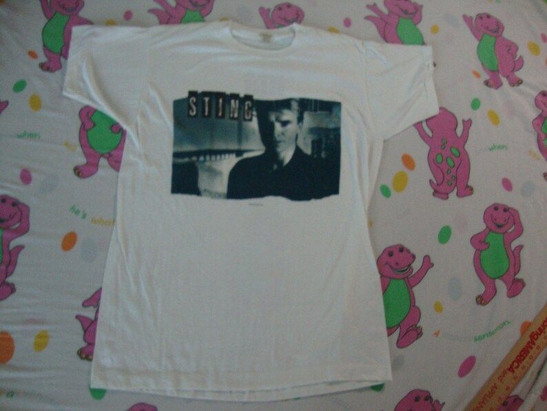 Vintage 80S Sting 1985 Dream Of Blue Turtles World Tour Concert The Police Yamaha Rare T Shirt Adult