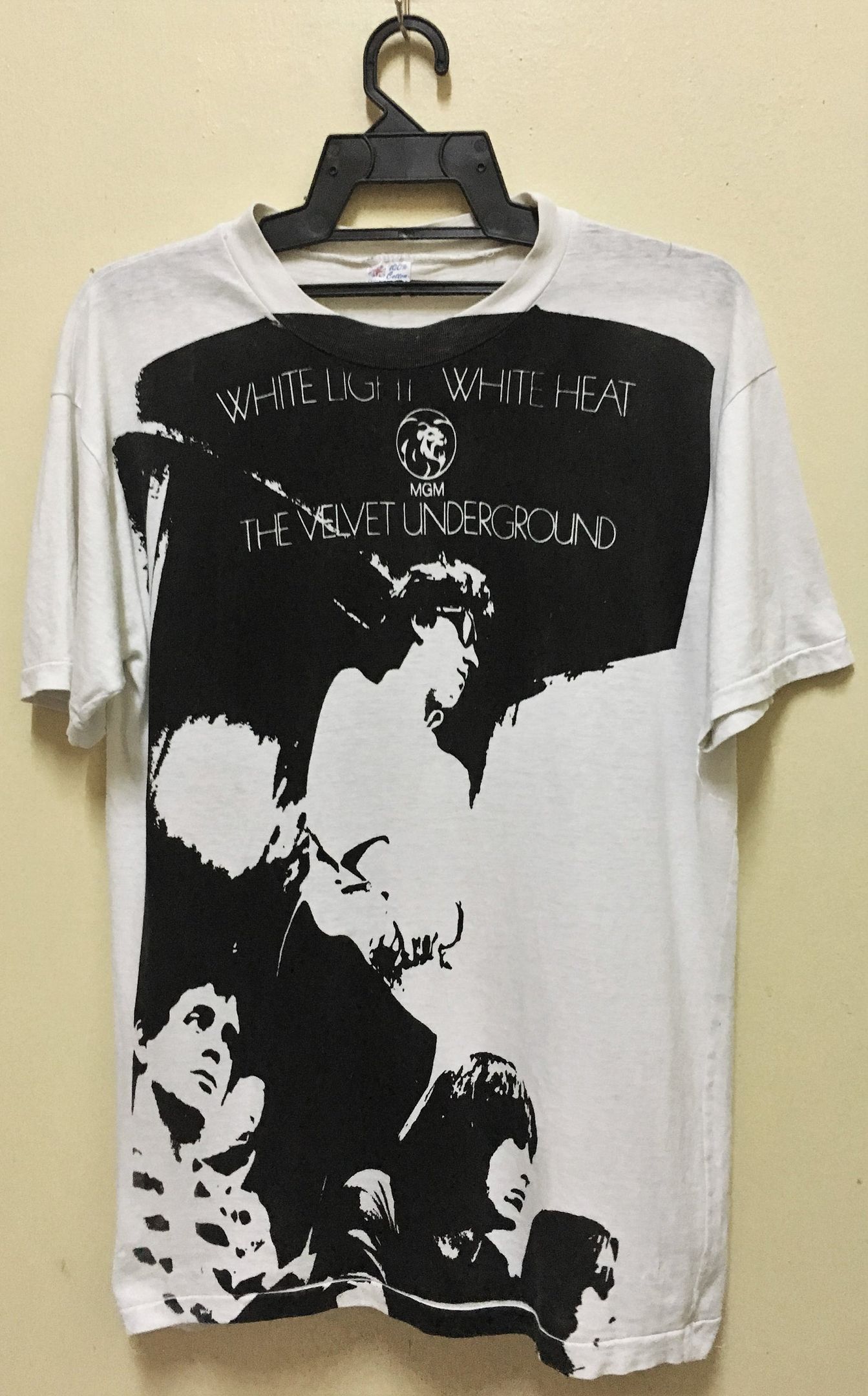 Vintage 80S The Velvet Underground Rock Punk Tour Concert T-Shirt Fifth Column