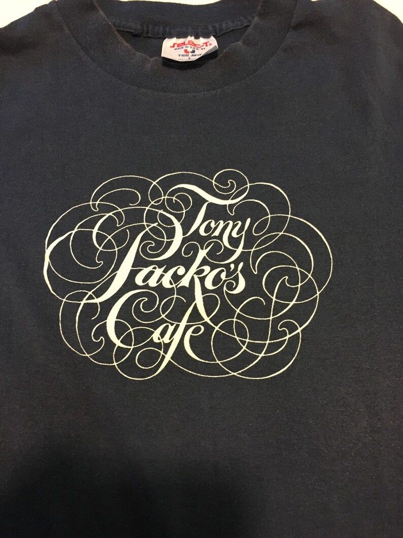 Vintage 80S Tony Packos Cafe T Shirt Toledo Ohio vintage 80s tony packos cafe t shirt toledo ohio