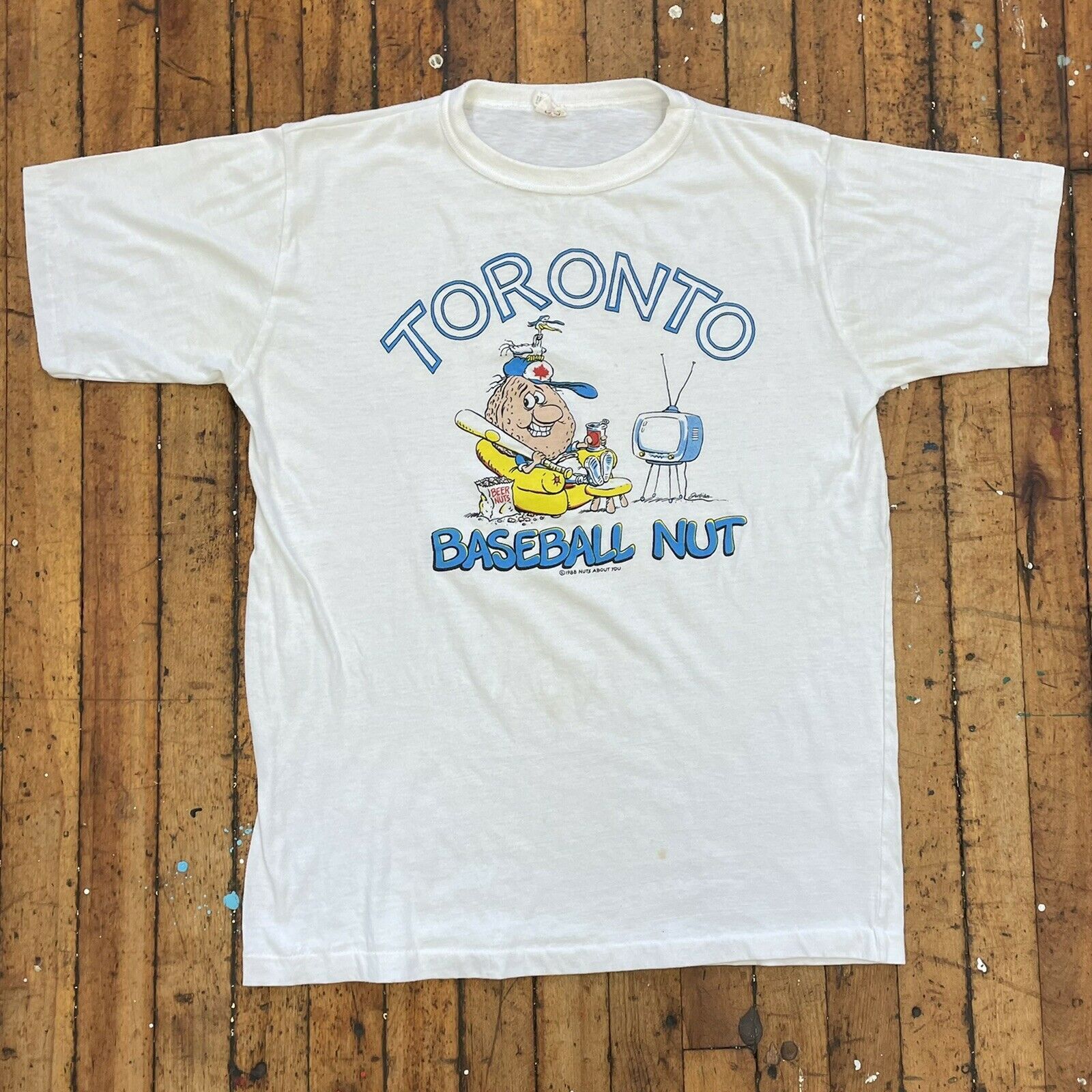 Vintage 80'S Toronto Baseball Nut