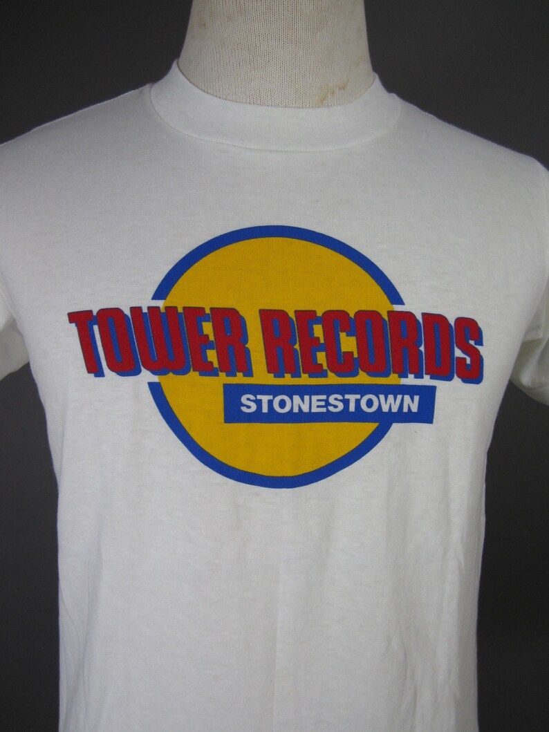Vintage 80S Tower Records Stonestown T Shirt San Fransisco California