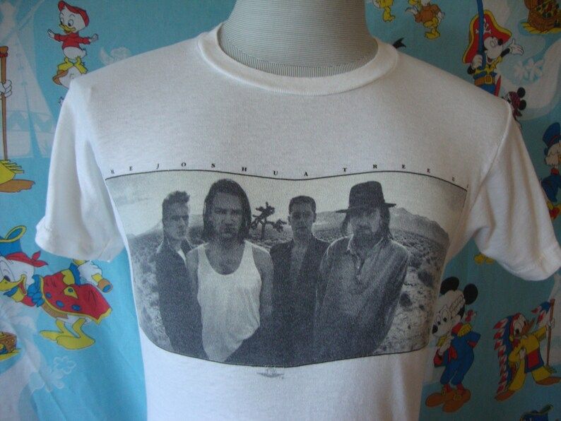 Vintage 80S U2 Joshua Tree 1987 Concert Tour T Shirt Adult