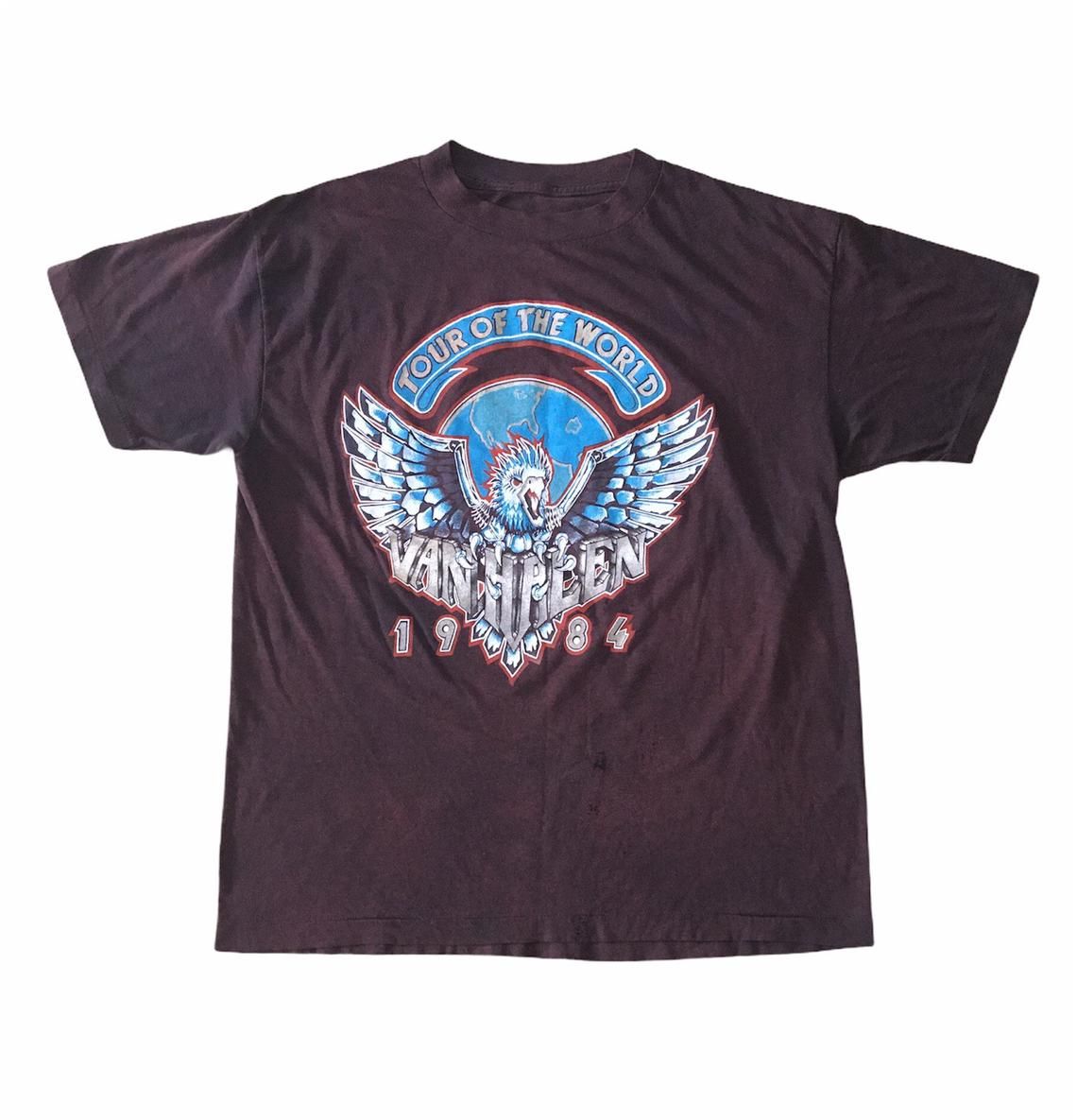 Vintage 80s Van Halen World Tour 1984 shirt
