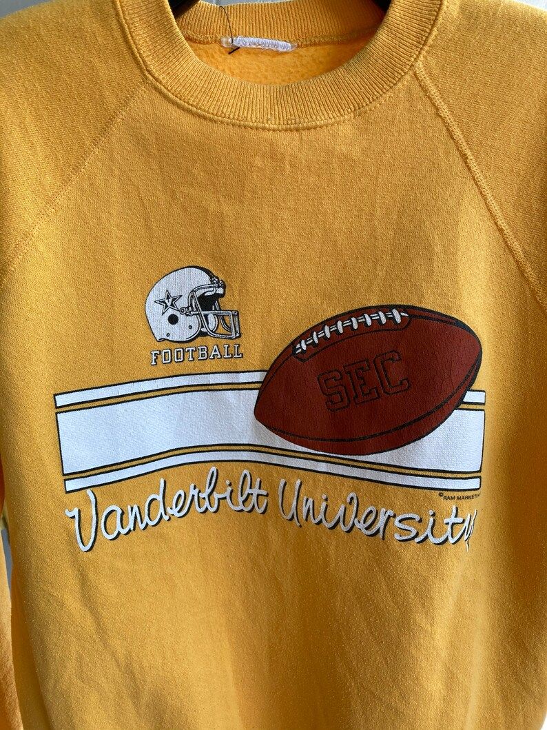 Vintage 80S Vanderbilt Football Sweatshirt