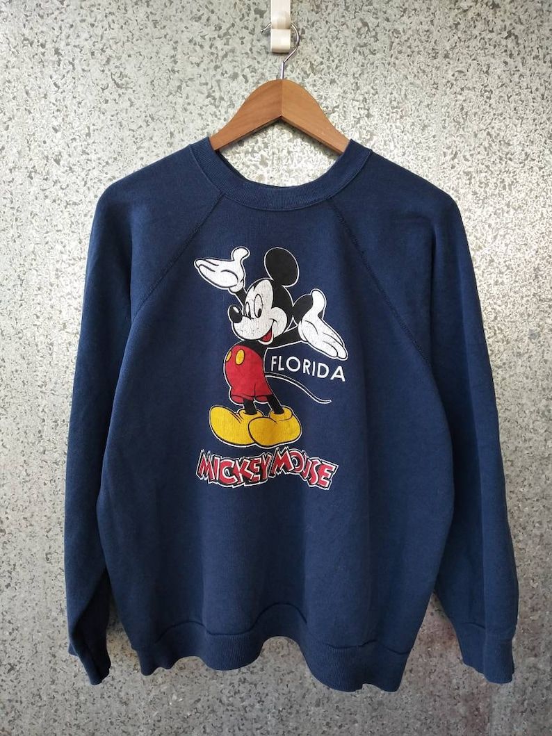 Vintage 80S Vintage Mickey Mouse Sweatshirt Disney Crewneck