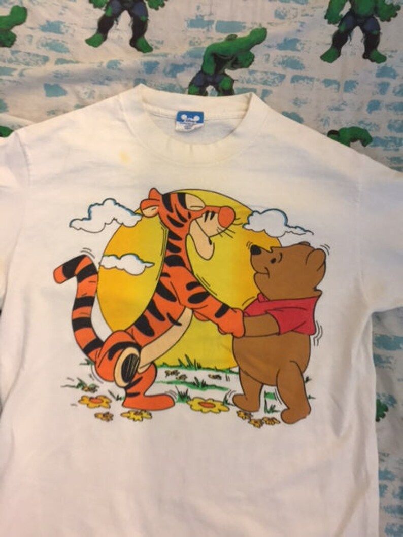 Vintage 80S Winnie The Pooh Walt Disney Tiger T Shirt