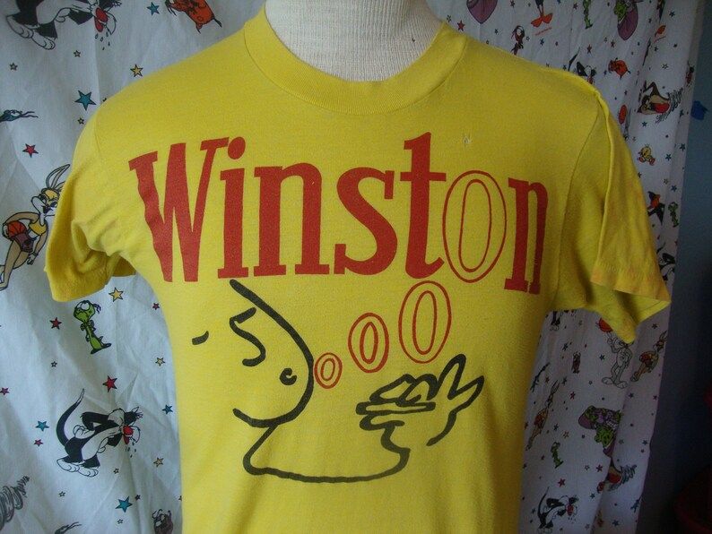 Vintage 80S Winston Cigarettes T Shirt