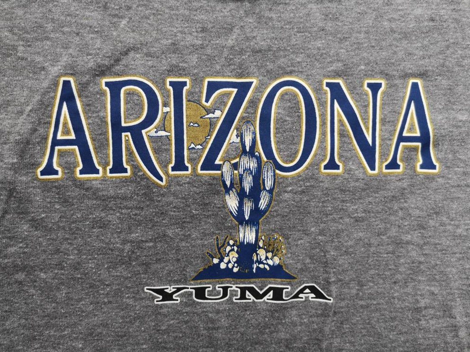 Vintage 80'S Yuma Arizona Triblend Paper Thin T-Shirt