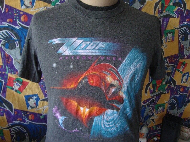 Vintage 80S Zz Top 1986 Afterburner Tour Concert Tee Band