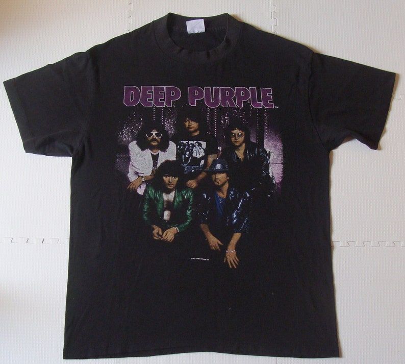 Vintage 87 Deep Purple House Of Blue Light Black Rock Concert Tour T Shirt vintage 87 deep purple house of blue light black rock concert tour t shirt kbwgs
