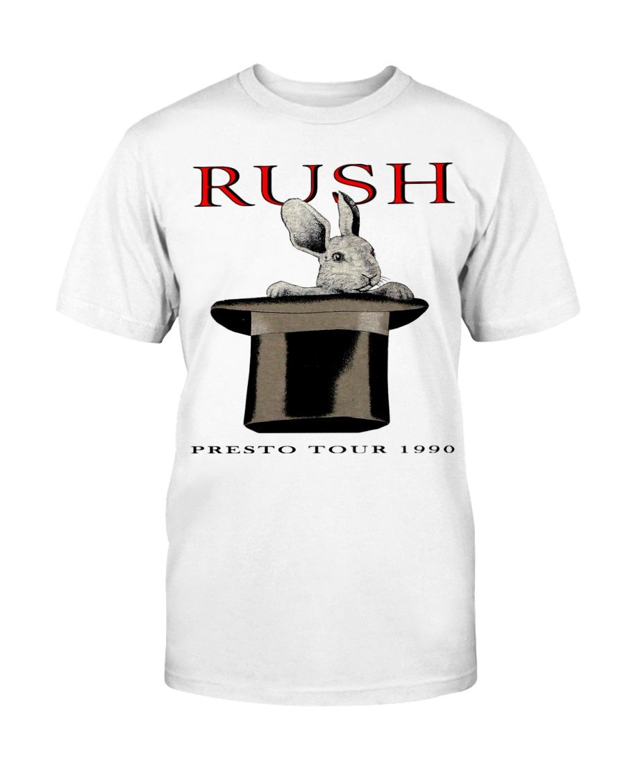 Vintage 90 Rush Presto 1990 Usa Tour T Shirt 211215