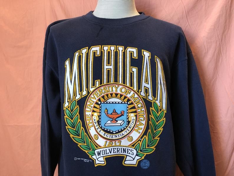 Vintage 90??A University Of Michigan Wolverines Shirt