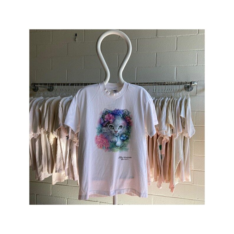 Vintage 90S 00S Rare And Amazing Cat Lady T Shirt