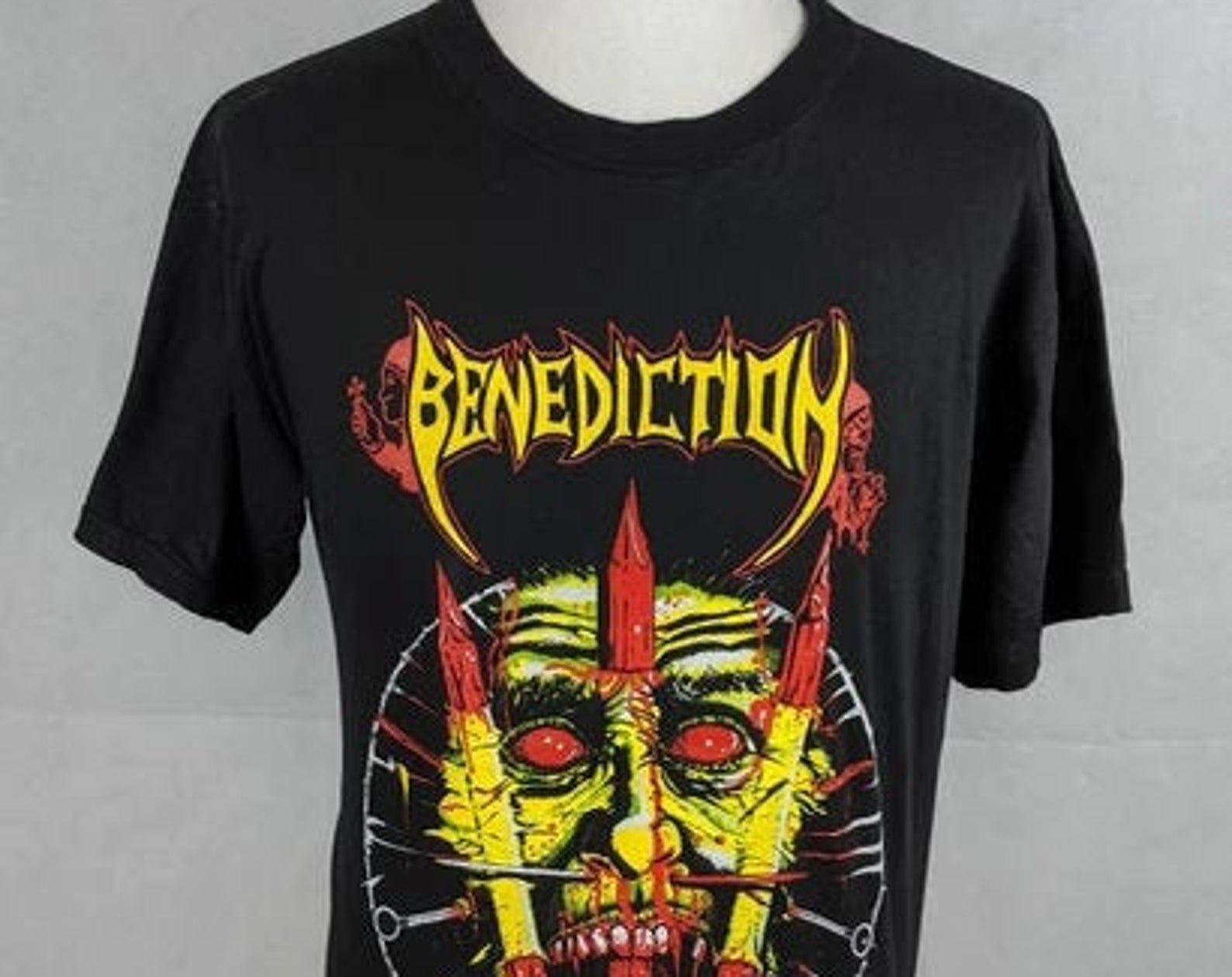 Vintage 90S 1993 Benediction Euro Tour Shirt Us L / Eu 52-54 / 3
