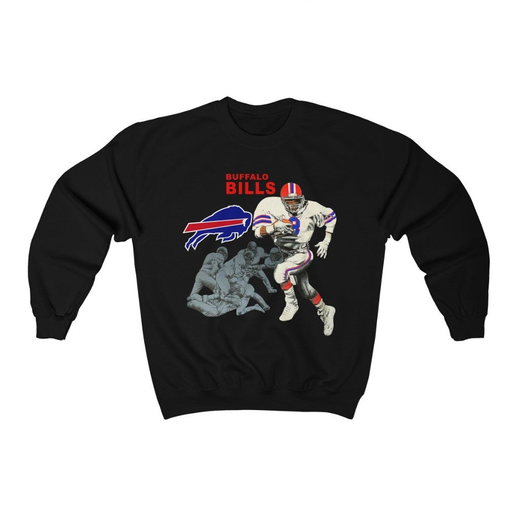 Vintage 90S 1993 Buffalo Bills Nfl Professional Football Nutmeg Mills Sweatshirt 211223