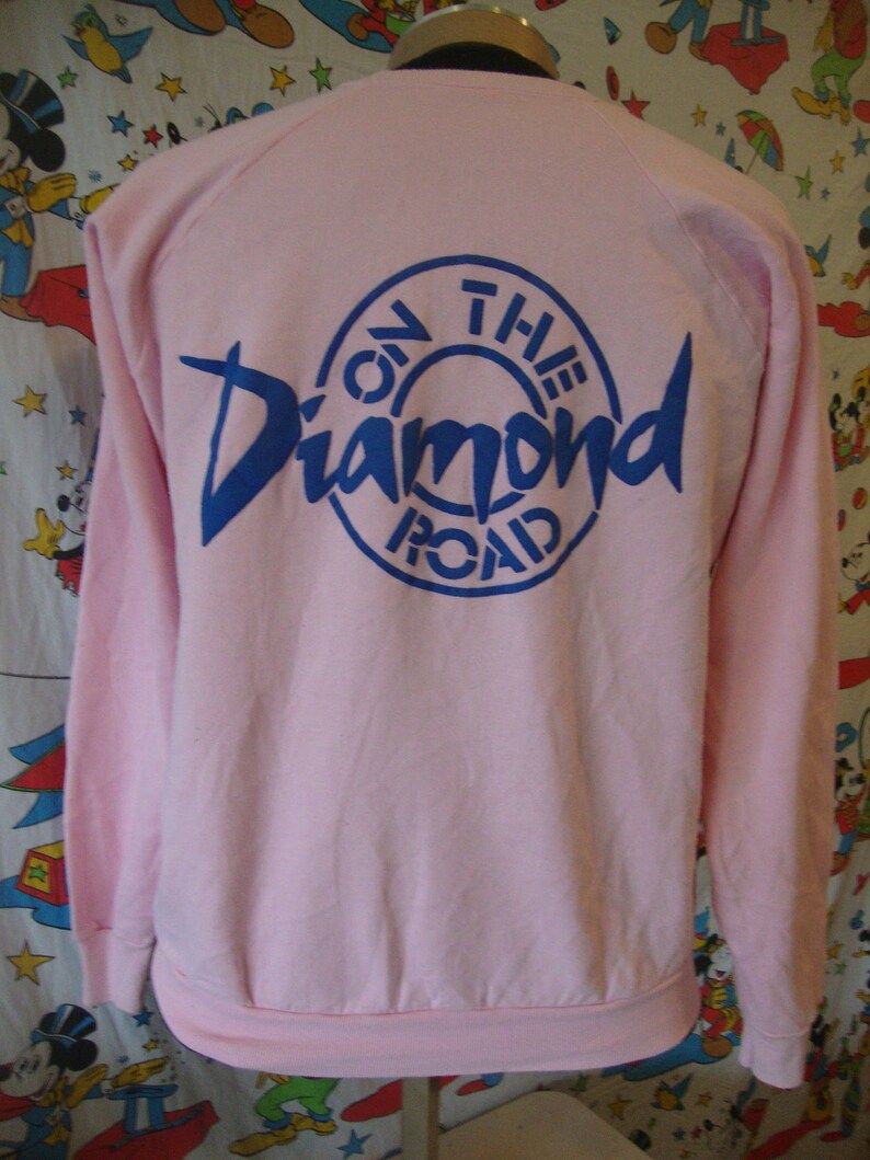Vintage 90S 1993 Neil Diamond On The Road Concert Tour Pink Shirt Crew Neck Sweatshit Adult
