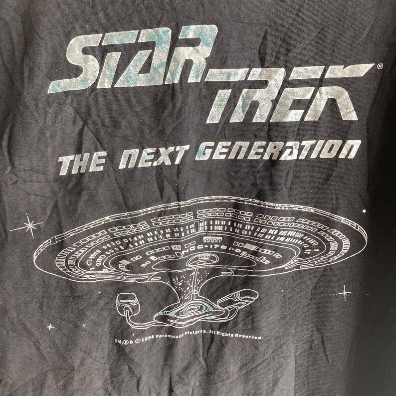 Vintage 90S 1994 Rare Star Treck Next Gen T Shirt