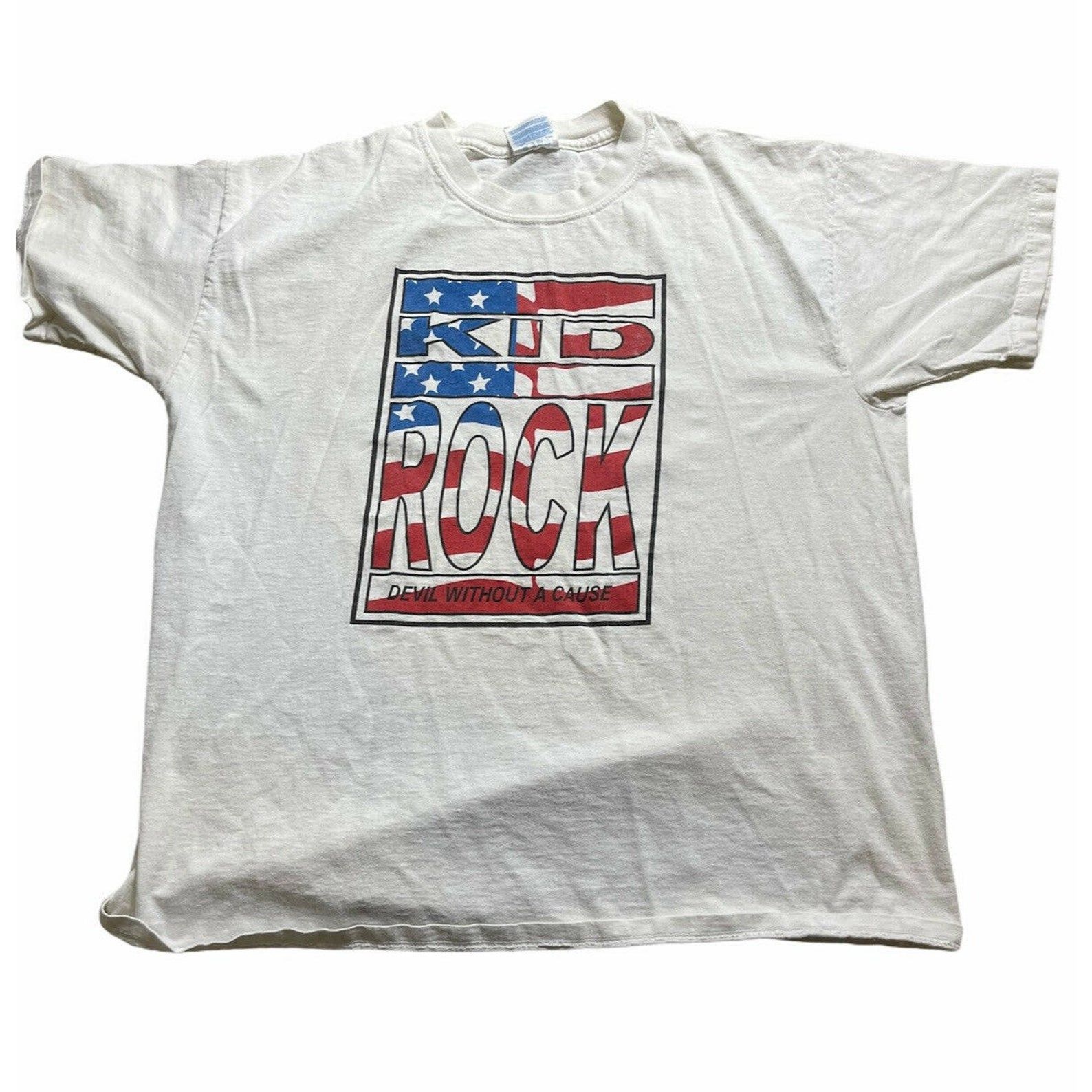Vintage 90S 1996 Rock Band Tee Devil Without A Cause Concert T-Shirt