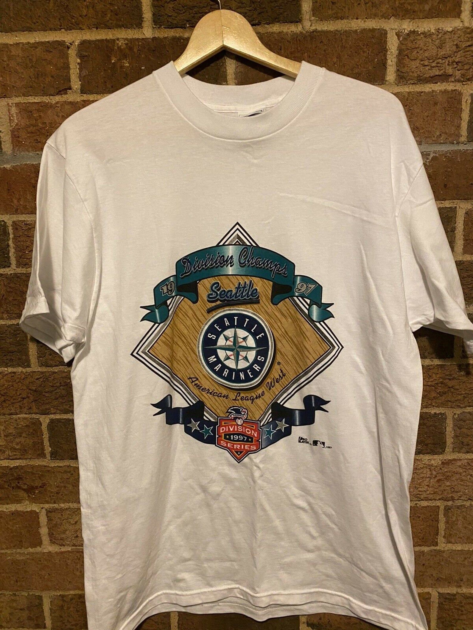Vintage 90S 1997 Seattle Rs Division Champions Mlb Baseball Tshirt