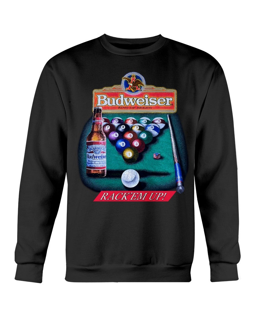 Vintage 90S 1998 Budweiser Pool Table Sweatshirt 210920