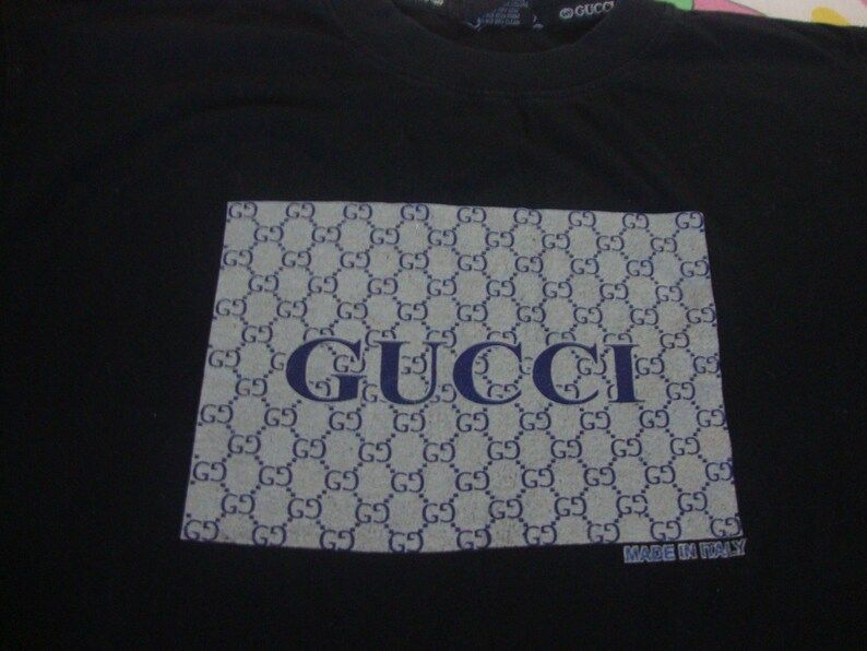 Vintage 90S 80S Gucci Rap Hip Hop Non Concert Tour White T Shirt Mens